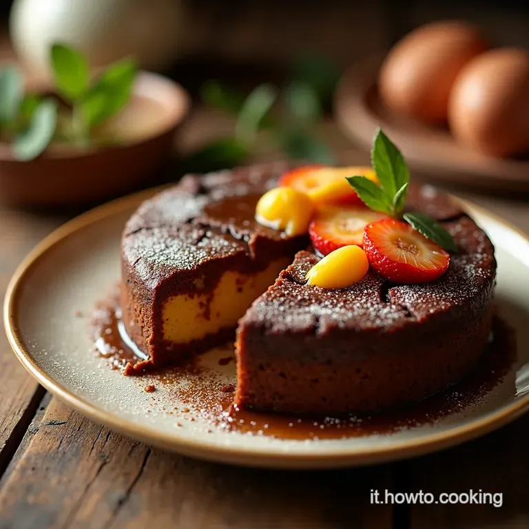 Torta Al Cioccolato Allacqua Soffice Delizia Senza Uova E Latticini presentation