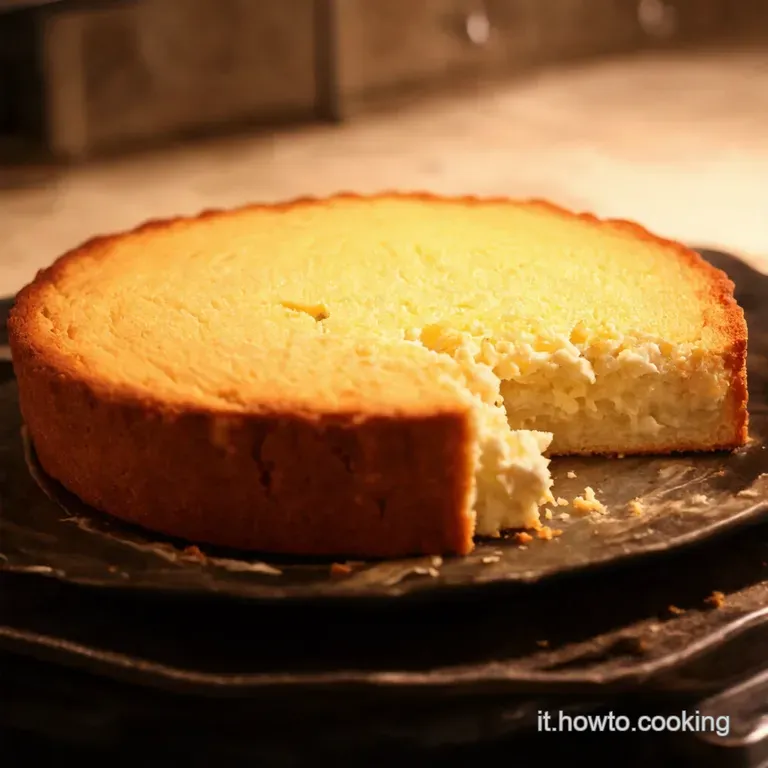 Torta Di Ricotta Della Nonna presentation