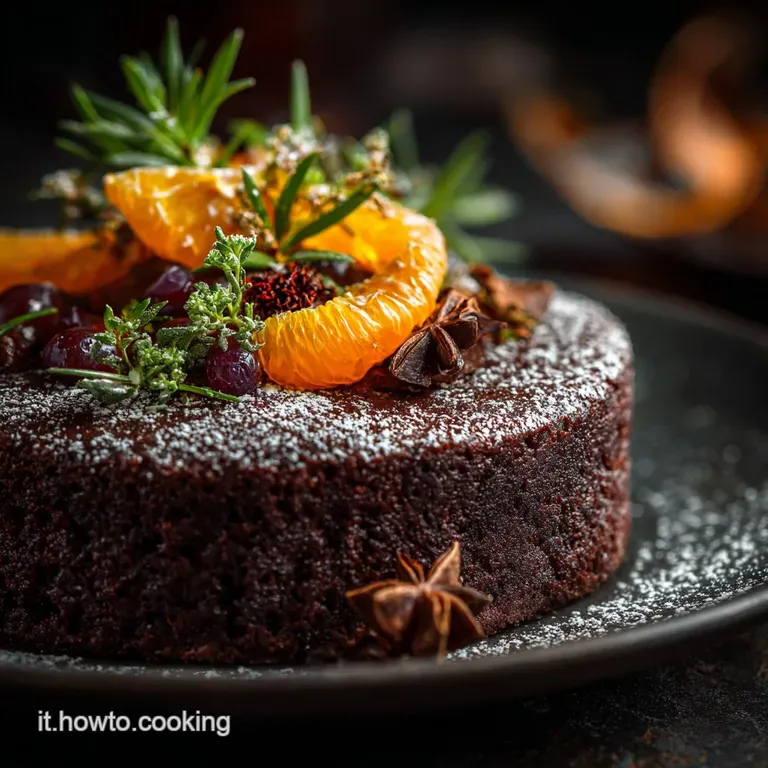 Torta di Natale senza Farina: Fondente al Cioccolato e Mandorle (Senza Glutine)