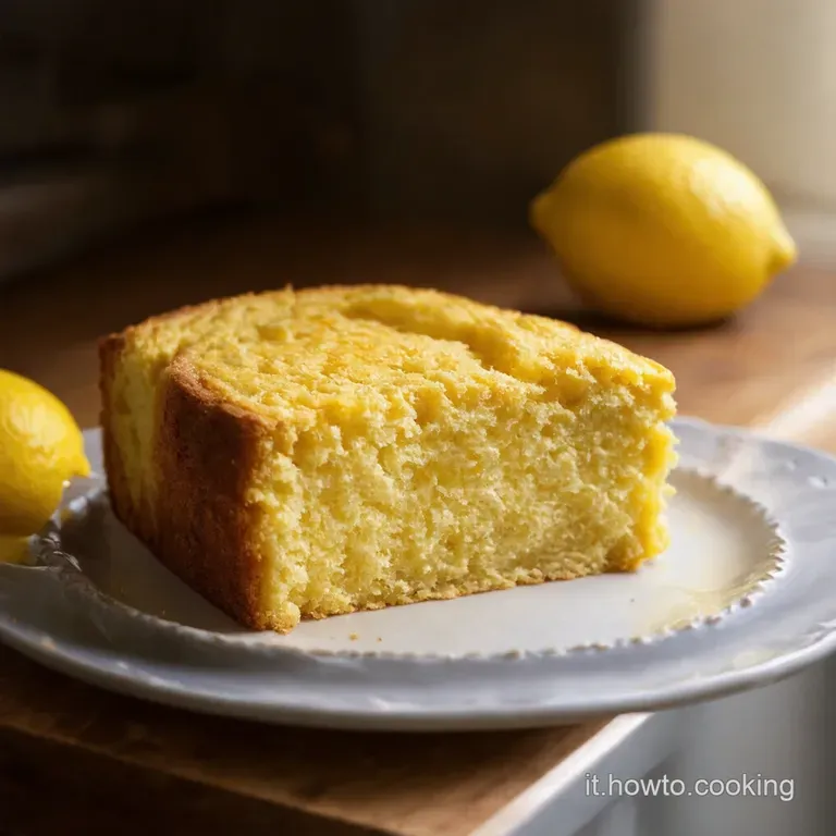 Torta Paradiso Al Limone presentation