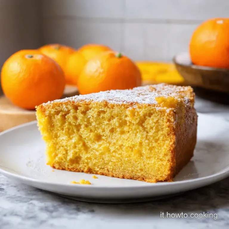 Torta Rovesciata Ai Mandarini Un Raggio Di Sole in Tavola presentation