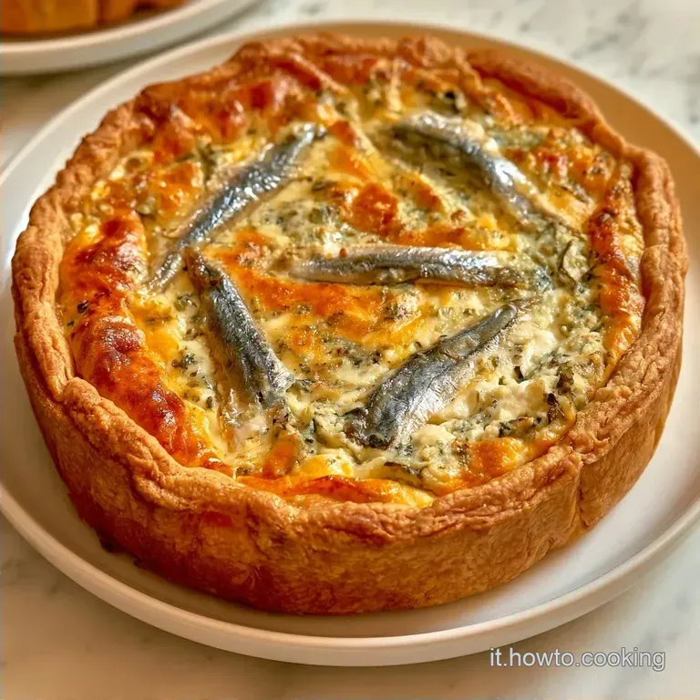 Torta Salata Acciughe con Ricotta Fresca