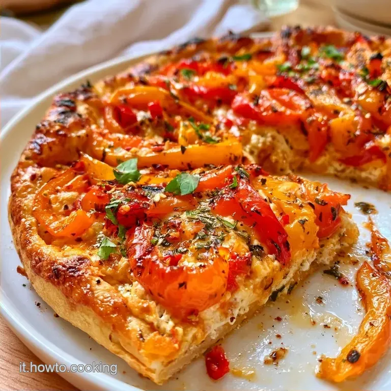 Torta Salata con Peperoni Facile