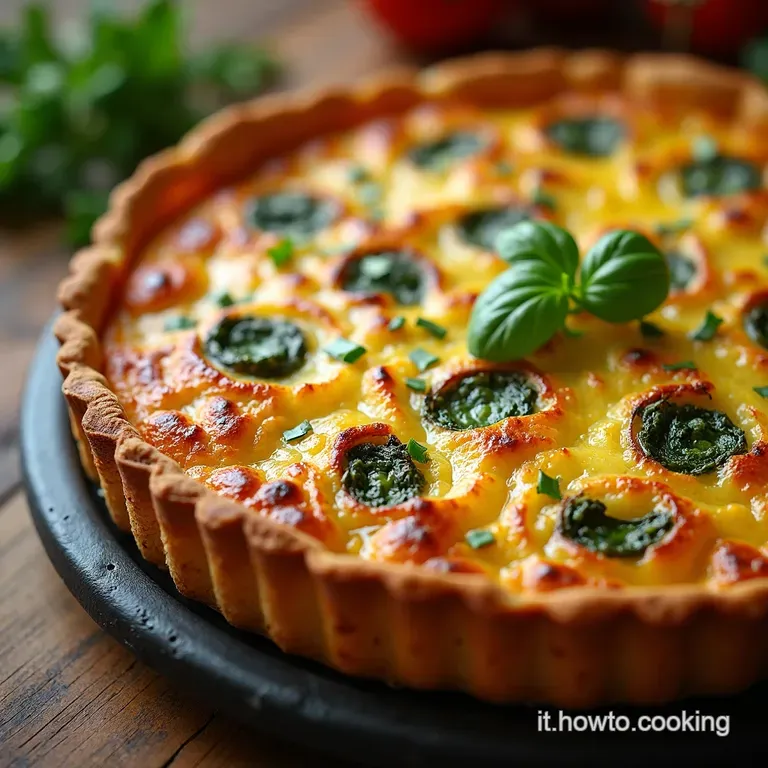 Torta Salata Patate e Spinaci Cotta in Padella