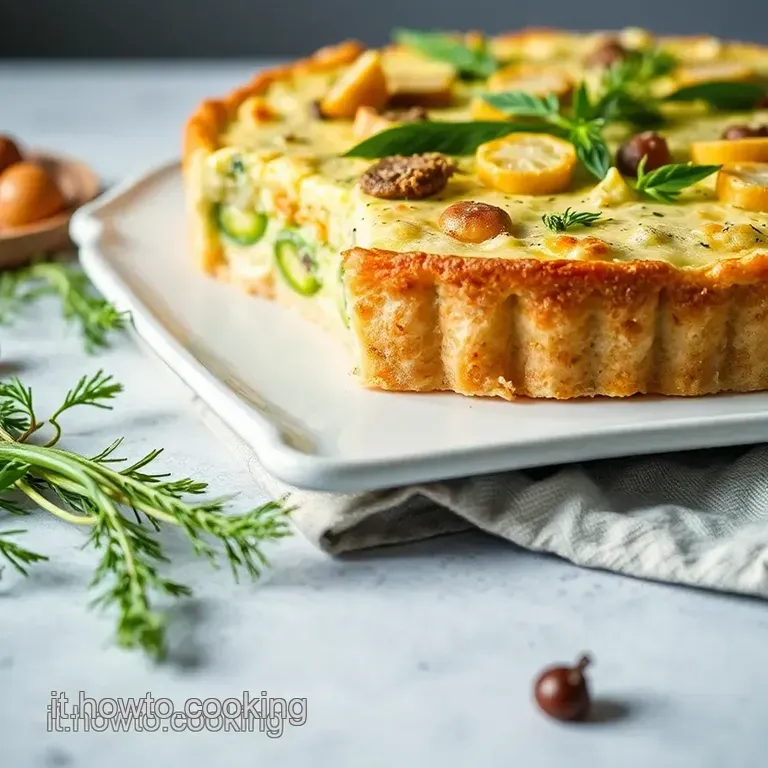 Torta Salata Primaverile Con Asparagi E Parmigiano presentation