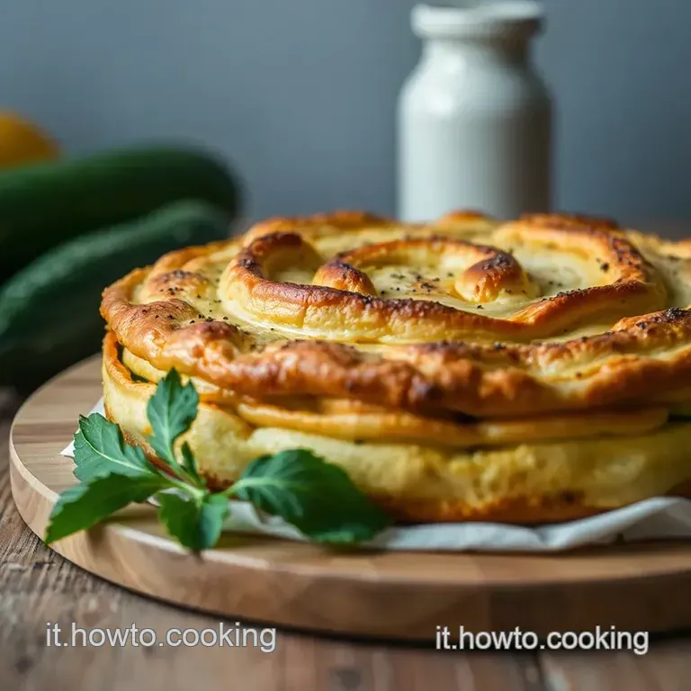 Torta Salata Rustica Con Zucchine Ricotta E Prosciutto presentation