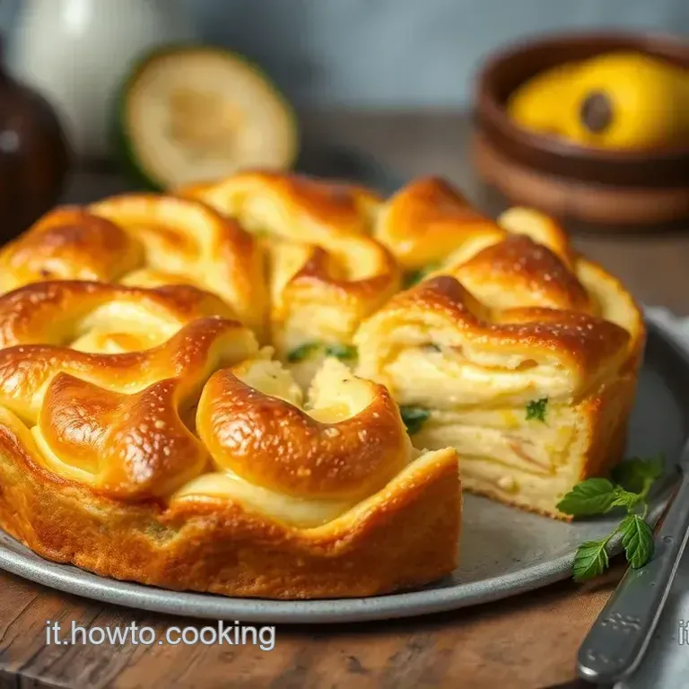 Torta Salata Rustica con Zucchine Ricotta e Prosciutto
