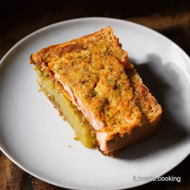 Torta Salata Salmone Patate e Stracchino