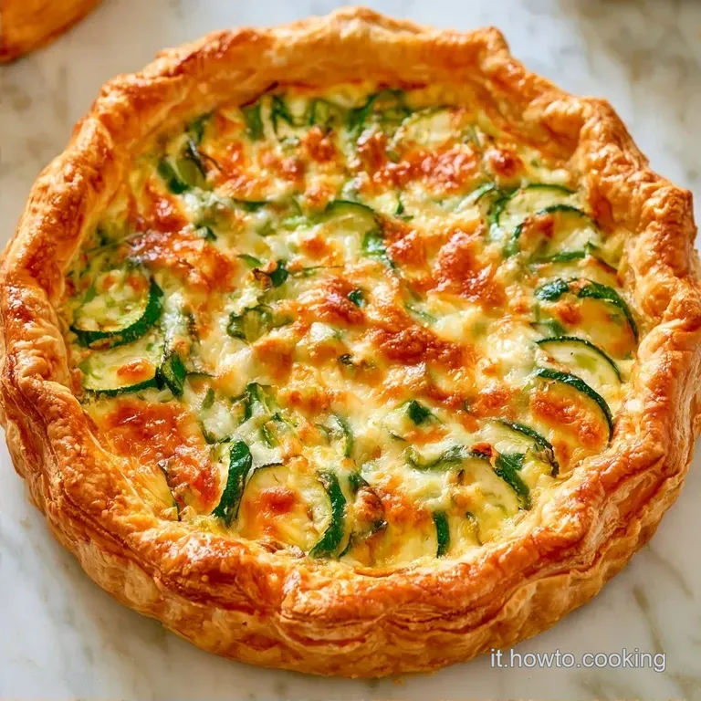 Torta Salata Zucchine con Prosciutto
