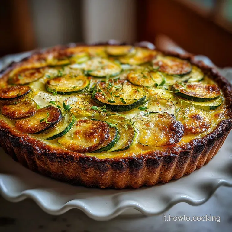 Torta Salata Zucchine Ricotta Vellutata
