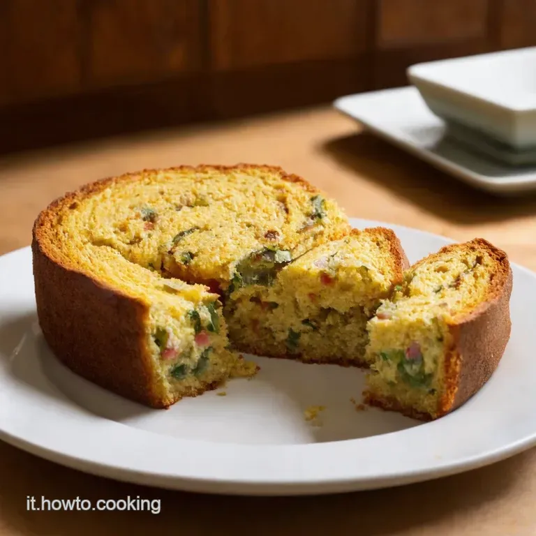 Torta Sette Vasetti Salata presentation