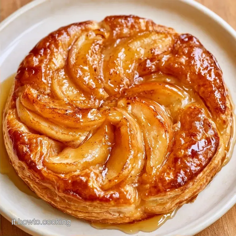 Torta Sfoglia Mele Leggera con Miele