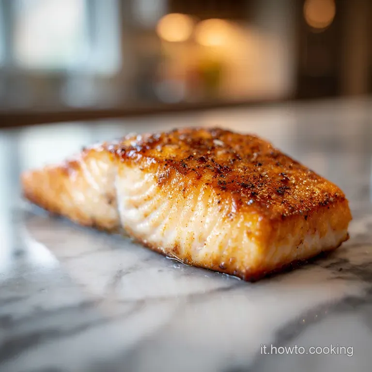 Trancio di Salmone in Padella: Pelle Croccante