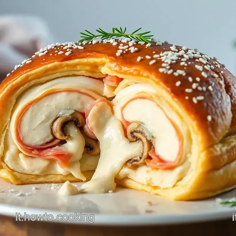 Vol-au-Vent Eleganti con Funghi e Prosciutto