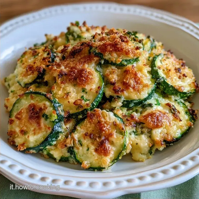 Zucchine Gratinate Al Forno con Parmigiano