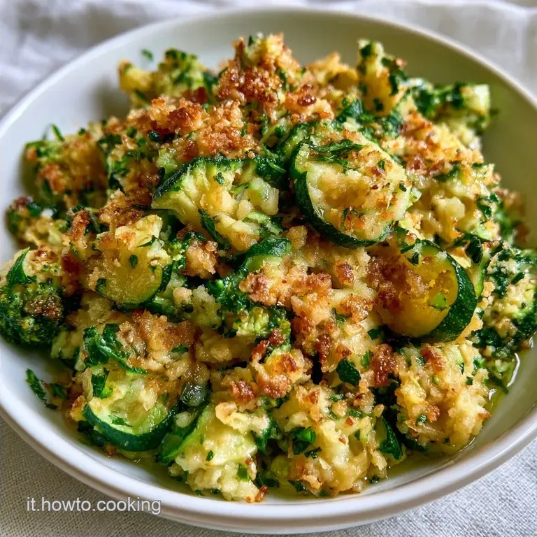 Zucchine Grattugiate in Padella con Pangrattato