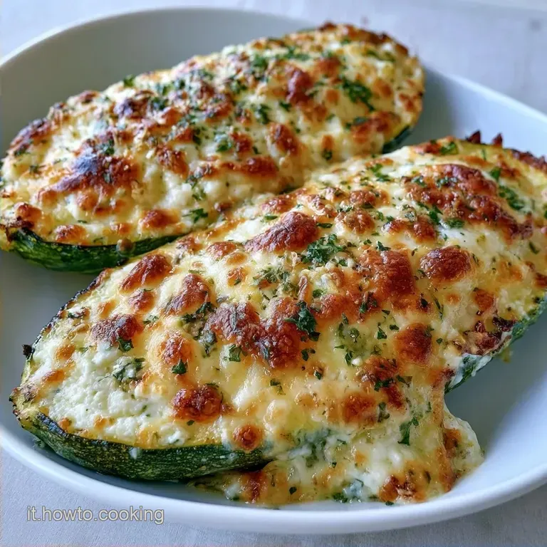 Zucchine Ripiene Vegetariane con Ricotta e Mozzarella